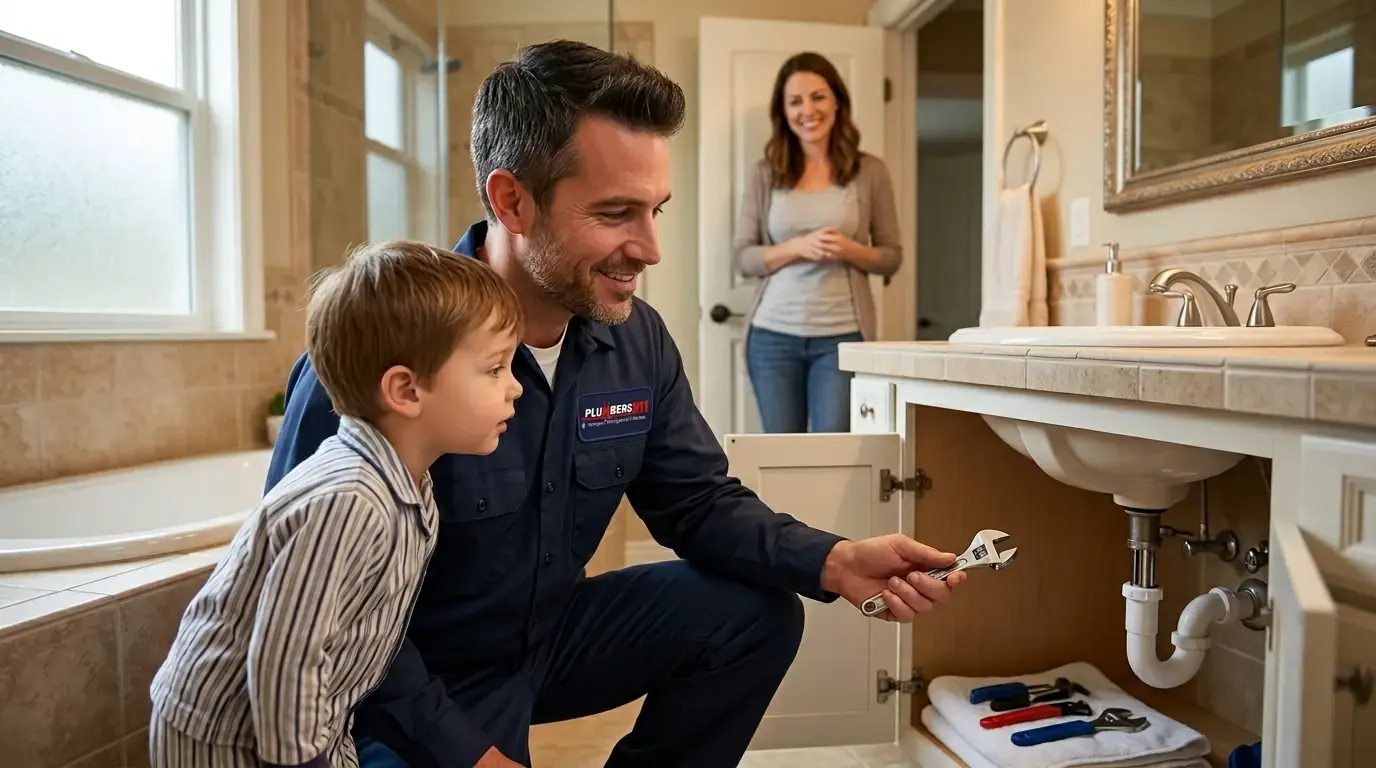 Licensed plumber at work in Saint Charles, IL